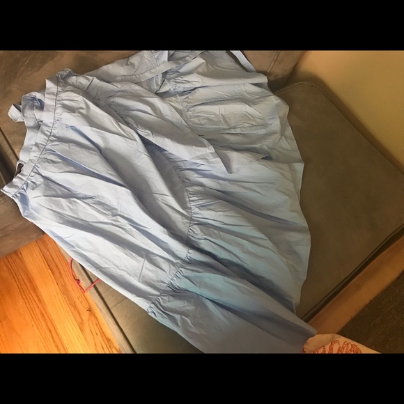 Jcrew Ruffle Wrap Skirt in Bright Peri Blue, 2 - Picture 6 of 6